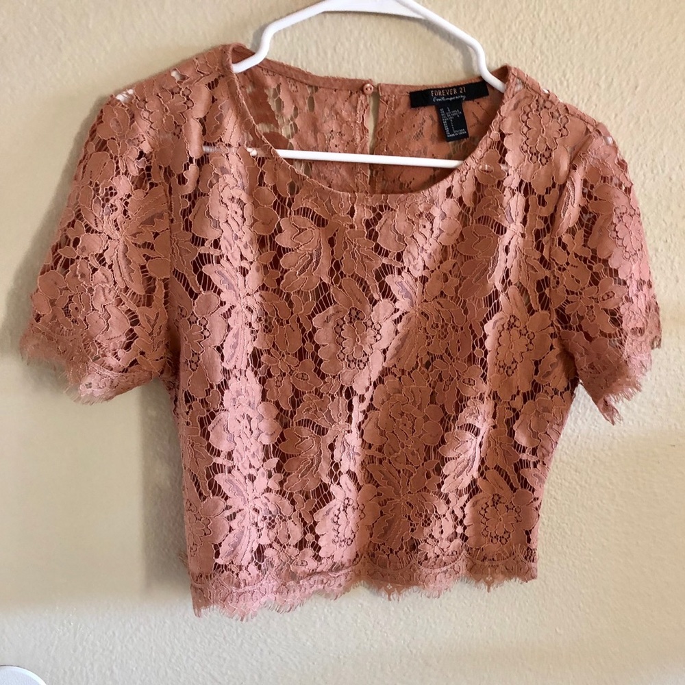 Mauve Lace Blouse
